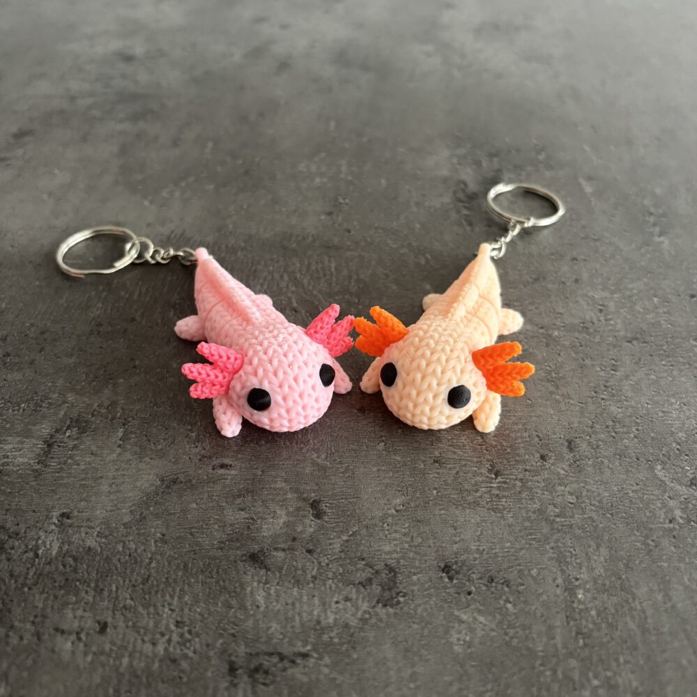 Axolotl im Strickmuster