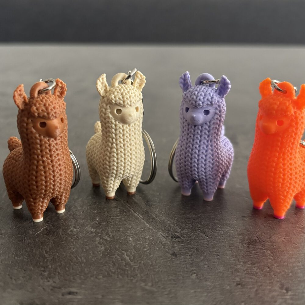 Lama im Strickmuster